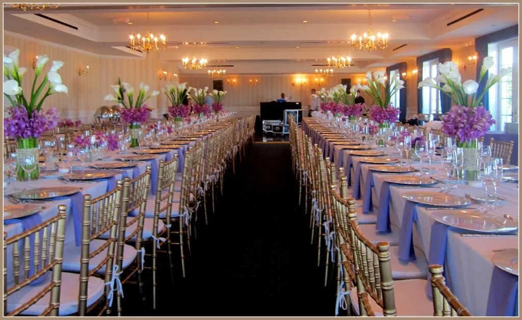 Floral and Seating arrangement at Madison Beach Hotel