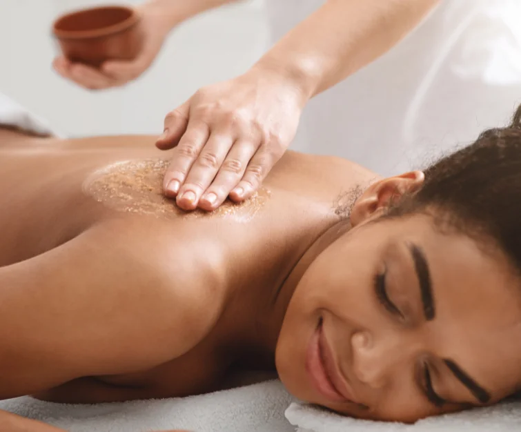 Person getting a massage