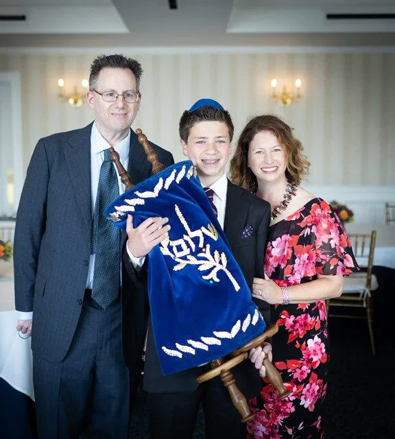 Family posing for a photo