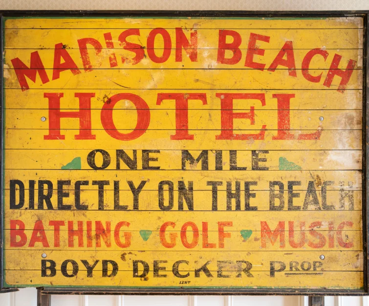 Madison Beach Hotel sign