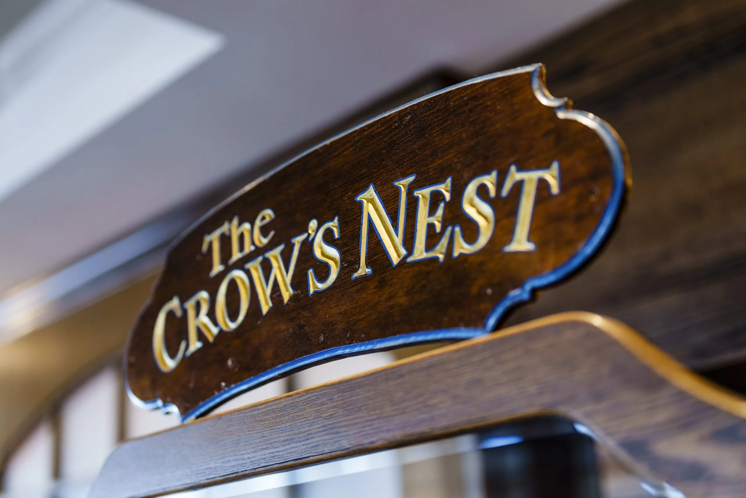Historical Wooden sign at The Wharf