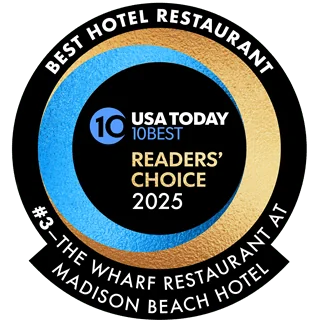 #3 Best Hotel Restaurant Award for The Wharf